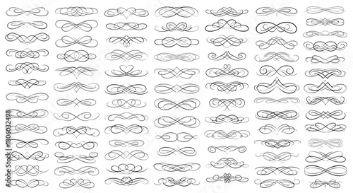 Elegant Ornamental Designs and Dividers A Collection of Decorative Flourishes for Creative Projects