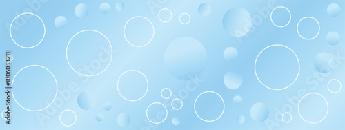 Abstract light blue background with circles and spheres soft and minimalist design great for wallpaper or presentation backdrop EPS vector
