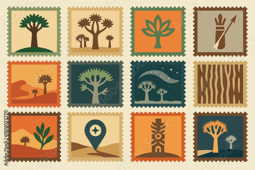 Quiver Tree and Nature Stamps from Keetmanshoop, Namibia