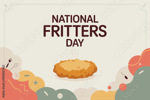 National Fritters Day Celebration with Fried Fritter Design
