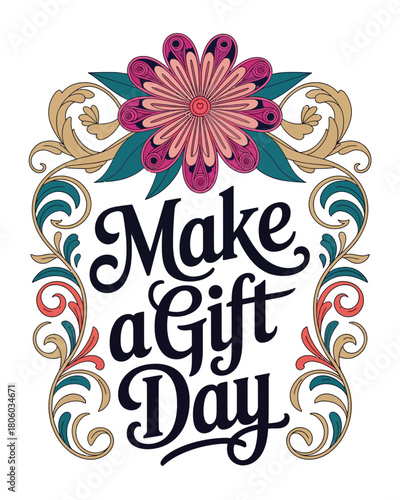 Make a Gift Day with Colorful Quilling Flower Design