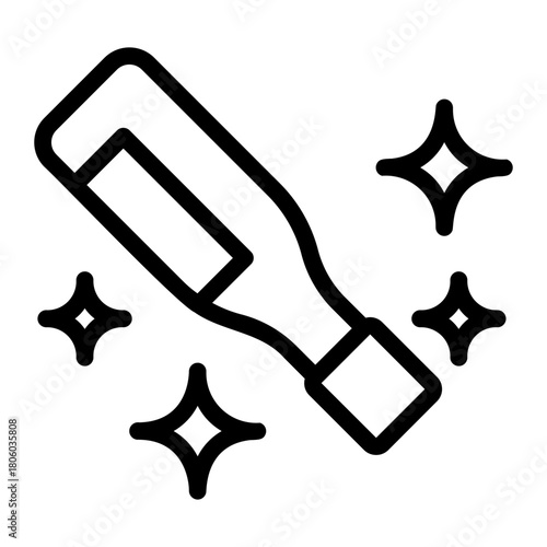 Upside down bottle icon