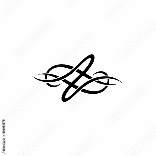 Elegant Tribal Knot Design - Symbol of Intertwined Destinies.