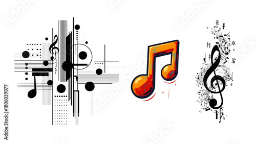 music notes background