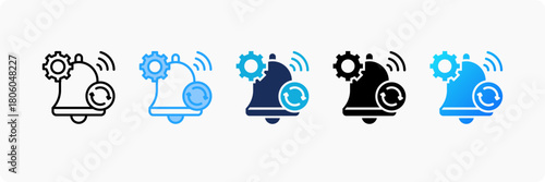 Auto Notification icon set multiple style collection