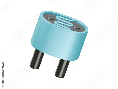 light dependent resistance icon 3d illustration render