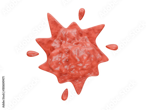 cloud explosion icon 3d illustration render