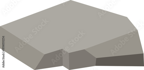 Flat Stone Illustration Element