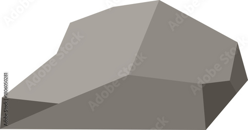 Flat Stone Illustration Element