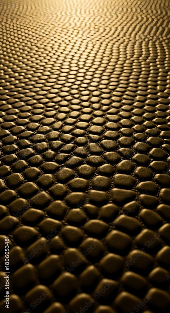 Obraz premium Close-up view of a textured surface with a repeating pattern, creating depth and visual interest.