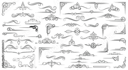 Ornamental Design Elements Elegant Borders, Corners, and Dividers for Creative Projects