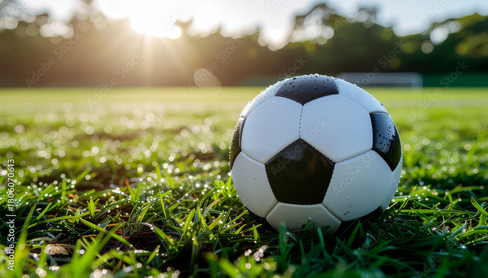 Fototapeta premium Soccer Ball Generative AI