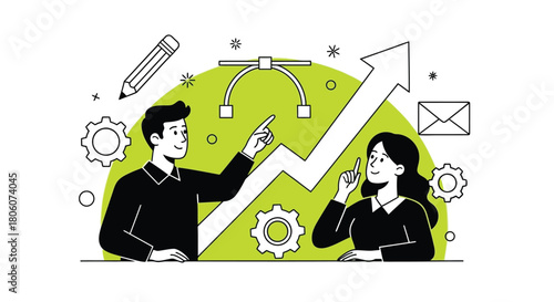 Teamwork and Growth Achieving Business Goals Through Collaboration and Strategy