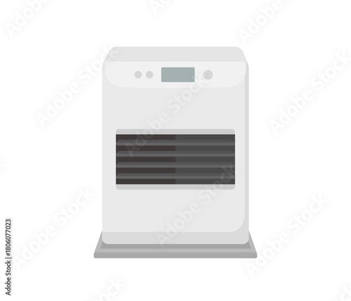 ストーブ,フラットイラスト