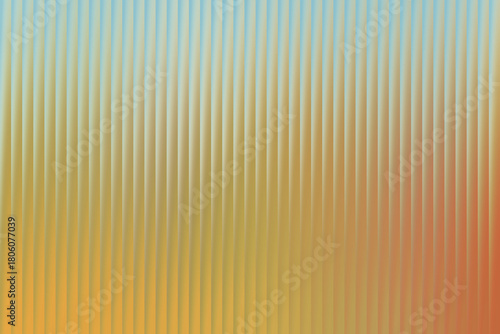 Fotografija A gradient of soft vertical lines transitions from a cool blue to a warm orange, creating a textured abstract background with a subtle visual depth