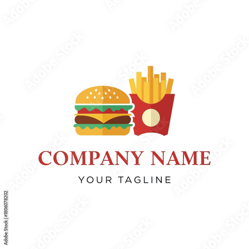 Delicious Fast Food Combo - Classic Burger and Crispy French Fries.