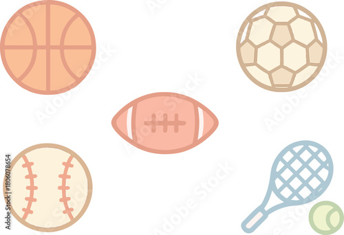 sport with flat design style, eps 10 illustration