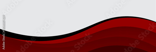 Free Download Vector red line background curve element with white space for text and message design, overlapping layers, vector - GFXLoad