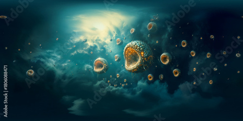 Alien series v51 8K VR 360 Equirectangular Spherical Panorama