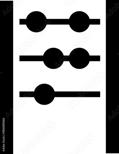 Abacus icon. vector dual tone icon for your website, mobile, presentation, and logo design. abacus glyph icon, isolated on transparent background