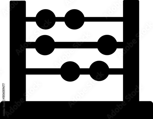  Abacus icon. vector dual tone icon for your website, mobile, presentation, and logo design. abacus glyph icon, isolated on transparent background