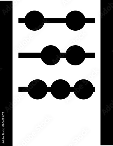  Abacus icon. vector dual tone icon for your website, mobile, presentation, and logo design. abacus glyph icon, isolated on transparent background