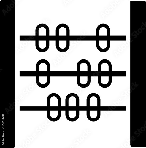  Abacus icon. vector dual tone icon for your website, mobile, presentation, and logo design. abacus glyph icon, isolated on transparent background