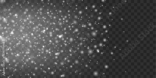 White vector dust spreads in smooth abstract waves. The fine particles form a clean geometric shimmer. The minimal glow creates a modern elegant texture.