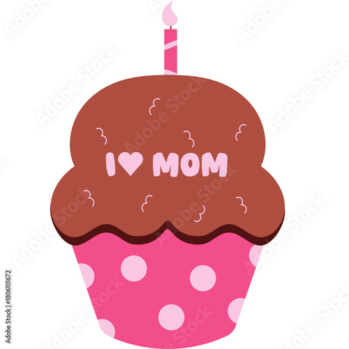 Cupcake Mother's Day Illustration