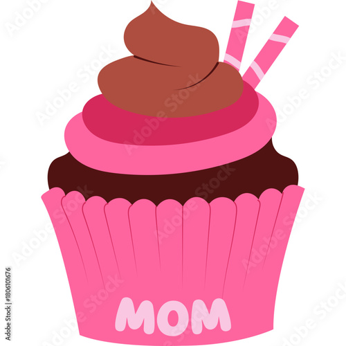 Cupcake Mother's Day Illustration