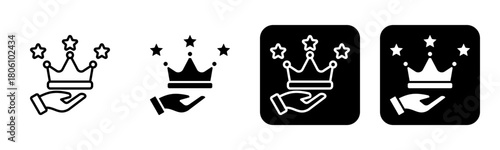 Premium Icon Line and Black Fill Style Collection