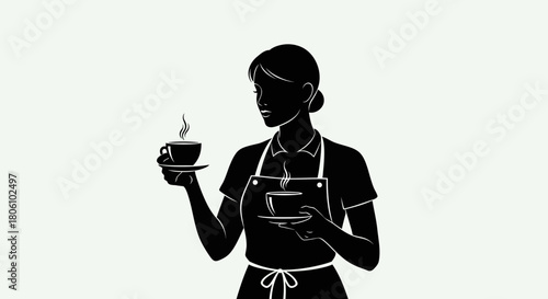 silhouette of a man drinking wine