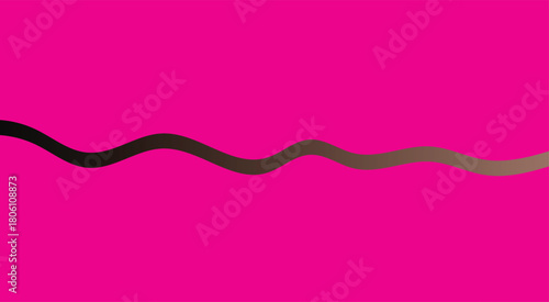 Pink abstract art design featuring ribbon lines and a Valentine's heart symbol
