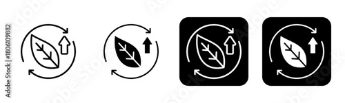 Sustainable Development Icon Line and Black Fill Style Collection