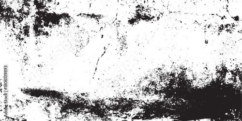Abstract grunge black and white distressed texture wall dust grain grunge dusty wall effect vintage grunge wall dust grunge wall dust overlay white concrete texture, Vector 