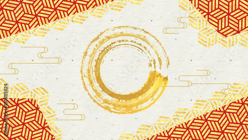 和紙の質感を活かした和風背景。シンプルな日本伝統文様・和風デザインに最適な素材。Japanese Modern 