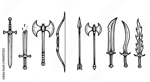 Weapon collection illustration