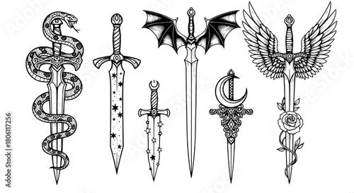 Sword mystical fantasy collection