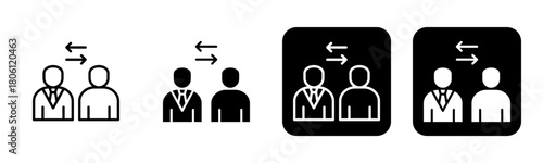 Engagement Icon Line and Black Fill Style Collection