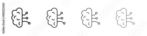 Intelligence icon. Simple graphic element set