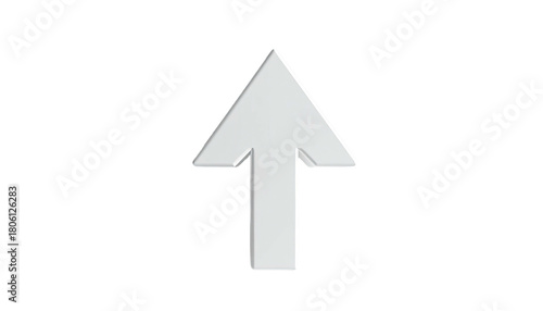 Pointed arrow, monochrome, pointing upward