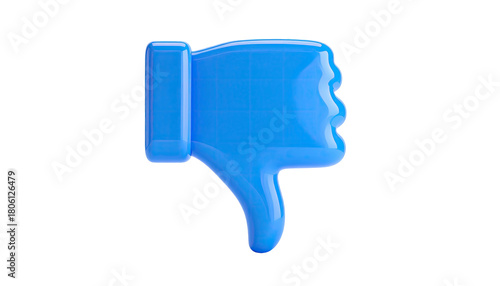 Azure thumb-down icon against a solid black background