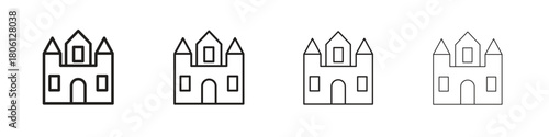 Palace icon. Simple graphic element set