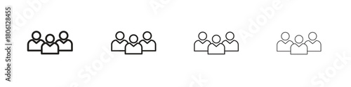 people icon. Simple graphic element set