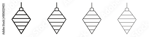 Plumb bob icon. Simple graphic element set