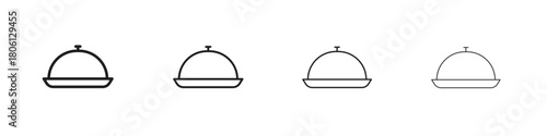 Platter icon. Simple graphic element set