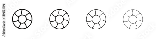 Rubber ring icon. Simple graphic element set