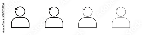 Scrum master icon. Simple graphic element set