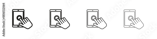 Self service icon. Simple graphic element set