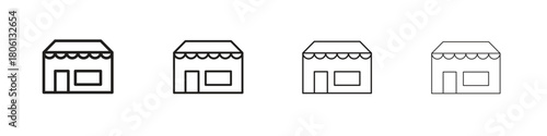 Shop icon. Simple graphic element set